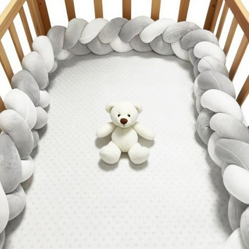 RZYW 100% Cotton Bed Set All Round Braided Protector for Room Decor Home, Bedroom Thick Soft Breathable Cushion Side Cushion Bed Guard Rail Surrounds Cushions,C2,150CM