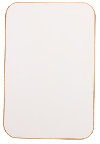 QWUUYEC Plateau de Table en Bois Massif 23,23x15,35 Pouces, Plateau Rectangulaire pour Bateau, Camping - Car et Remorque - Surface Lisse et Durable, Design Gain de Place, Installation (Blanc)