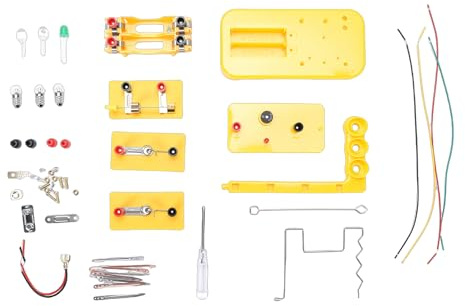 Yosoo Health Gear Kit de Circuito Científico, Herramientas Stem de Material ABS para niños: Experimentos Prácticos de Electricidad y Circuitos para el Hogar y la Escuela