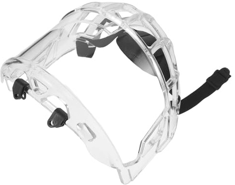 JECOMPRIS Visière Transparente en PC pour Casque de Hockey Glace, Protection et Légère Adaptée aux Adultes et Jeunes Joueurs pour Compétition Sportive