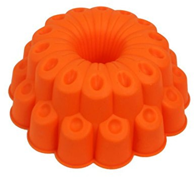 MKNzone 1 pc 1 Cavities Silicone Mould for Chocolate, Jelly and Candy etc. - Large Flowers, Peacock Feather, Random Colour Delivery(24 X 24 X 10 cm)