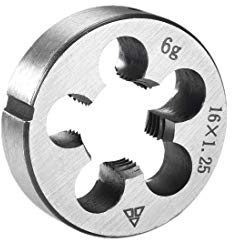 sourcing map M16 x 1.25 Filière Filetage Droite Main Métrique Machine HSS Acier Haut Vitesse