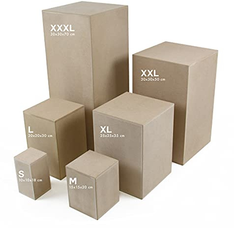 Piédestal Bois XXXL 70 x 30 x 30 cm Colonne décorative pour Fleurs, l'art 1 pièce