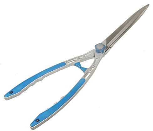 ATAAY Attrezzi Cesoie per siepi da Giardino Giardinaggio Manico Leggero in Alluminio Tagliabordi Troncarami Troncarami per Rifilare Bosso e Cespugli Alti,Blue