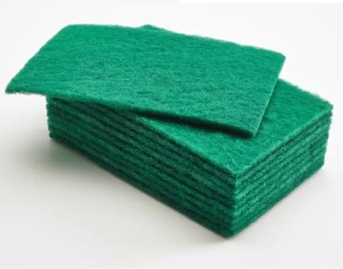 Scouring Pads, For Household Washing Up & Multipurpose Cleaning Sponges For Extreme Cleaning (10 Pcs Large Catering Scourers)