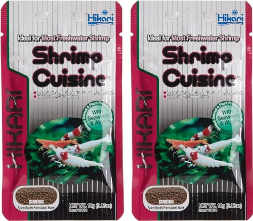 Hikari Tropical Shrimp Cuisine Fish Food, 0.35 oz (10g) | Pack of 2