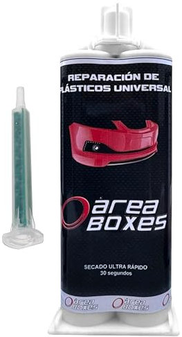 Colle époxy 2 composants P/pistolet Colle bi-composant pour plastique [EXTRAFORT] Scelle, remplit et colle tous les plastiques, du secteur industriel au domestique et à l'automobile