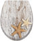 TANYEAR Toilettendeckel, Toilettensitz WC-Sitz mit Absenkautomatik, Toilettendeckeln aus Hartplastik, Klodeckel Antibakteriell, für Universal Standardgröße Toiletten, Perlseestern