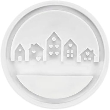 Bieiyhe Gießformen Silikon Häuser,Silikonform Haus,Silikonform Kerzenhalter,Silikonform Lichthäuser,Kerzenform Haus,Kerzenformen zum Gießen,Silikon Gießform Haus,Seifenform Haus für Teelichter