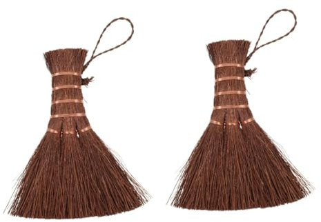 Amosfun 2 Pezzi Spazzola Per La Pulizia Multifunzione Spazzola Per Piatti in Fibra Di Palma Ciotola Robusta Fatta A Mano Facile Da Riporre