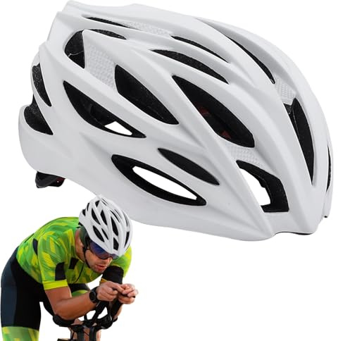 Cykelhjälm, luftflöde ridning säkerhetshatt, bekväm skyddsdesign, lätt skal, justerbar passform, för utomhusresor, sport, pendling, vandring