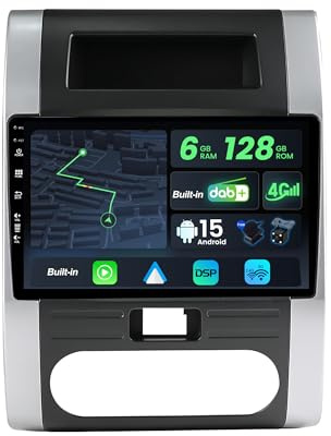 BXLIYER | Autoradio Android 15 intégré LTE pour Nissan X-Trail T31 (2007-2015) Radio GPS | CarPlay Android Auto | 6G+128G Octa-Core | Commande au Volant WiFi DSP Bluetooth | QLED 10.1 Pouces 2 DIN