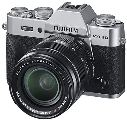 Fujifilm X-T30 Kit con Objetivo XF18-55mmF2.8-4 R LM OIS, Kit Cámara con Objetivo Intercambiable XF18-55/2.8-4, Plata