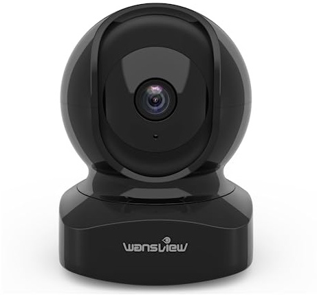 wansview Cameras for Home Security, 2K IP Camera, WiFi Home Indoor Camera for Baby/Pet/Nanny, Motion Detection, 2 Way Audio Night Vision, Compatible with Alexa, with TF Card Slot and Cloud