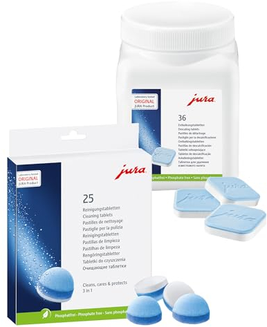 Jura Kombi Pack - 25 Reinigungstabletten + 36 Entkalkungstabletten
