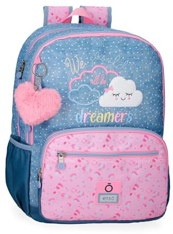 Enso Dreamer Mochila Escolar, Azul, 32x44x17 cms