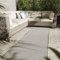 Interiyou Outdoor Teppich Lome - 80x300 cm Blau - geometrische Muster - Wetterfest & UV-beständig für Balkon, Terrasse und Garten - Flachgewebe Aussenteppich