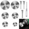 Trennscheiben Set,10 Stück Sägeblatt Kreissägeblatt Set,Hochgeschwindigkeitsstahlklingen für Multifunktionswerkzeuge für Rotationswerkzeug,mit Schraubendreher zum Schneiden von Holz,Kunststoff,Metall