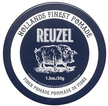 Reuzel Fiber Pomade, Low Shine Firm Holding Texurised Fuller Look, Easy To Restyle Throughout The Day 1.3oz/35g