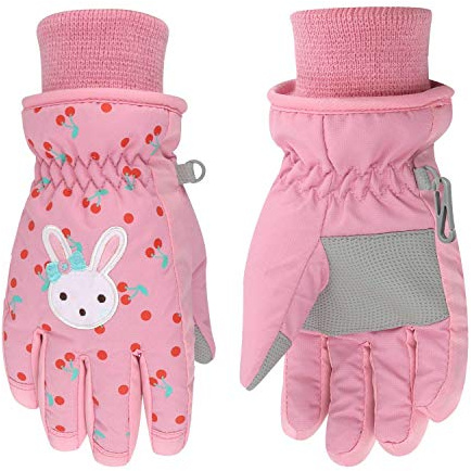 NewBEP Gants d'hiver chauds pour enfants - Pour le ski, la neige et le froid - Pour filles et garçons
