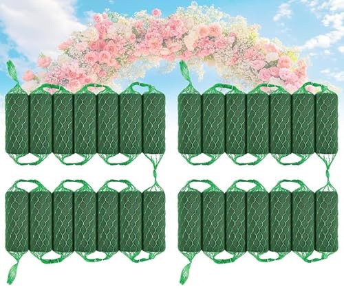 EUNEWR Ghirlanda in schiuma di fiori, 14/28 pezzi, per fiori freschi, spugna per fiori, ghirlanda in schiuma per composizioni floreali, decorazioni per composizioni floreali, matrimoni, feste e