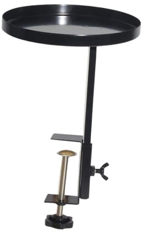 Sharplace Mensola per Piante da davanzale in Ferro, Versatile per Interni ed Esterni, Organizer per mensole da Giardino, Vassoio con Morsetto per davanzale, S
