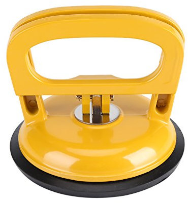 Sollevatore di vetro a singola piastra resistente con ventosa per sollevatore in lega di alluminio per riparazione auto, diametro 10,8 cm