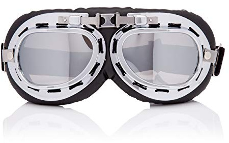 UltraByEasyPeasyStore Vintage Classic Motorcycle Steampunk Retro Cyber Pilot Flying Goggles for Helmet
