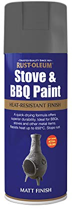Rust-Oleum 400ml Stove & BBQ Spray Paint - Cast Iron