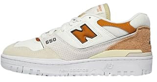 New Balance - Turnschuhe 550 aus Leder, weiß-Creme-orange (7)