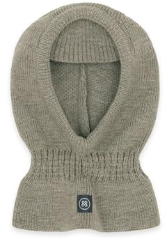 emma & noah Schlupfmütze aus 100% Merino Wolle, Balaclava für Kinder, weich & atmungsaktiv, ideal für Herbst & Winter, Oeko-TEX® Standard 100 Zertifiziert (2–5 Jahre) (52, Essential Beige)