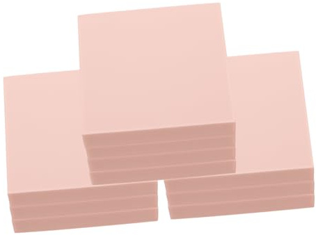 GARIOUANS 10pcs Rubber Stamp Blocks Pink Carving Blocks for Linoleum Printing DIY Craft Accessories