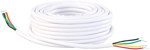 Somikon Zubehör zu Türklingel Kabel: Verbindungskabel für Video-Türsprechanlage VSA-700.app, 4-adrig, 10 m (Kabel für Sprechanlage mit Kamera, für Klingel mit Kamera, Speicherkarten)