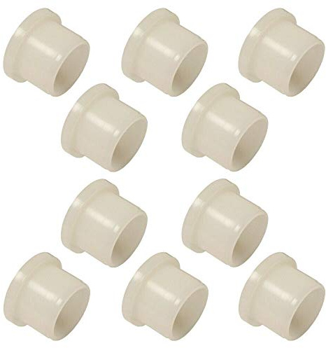 cyclingcolors 10x Boccole flangiate rondelle con bordo in plastica nylon 6.6 tondo isolamento imbottitura cuscinetto distanziatore (14 x 17 x 24 x 20 x 4mm)