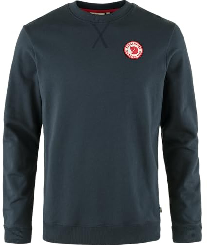 Fjällräven Herren Logo Sweatshirt, Dark Navy, M