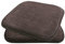 TRISENS Komfortable & praktische Gel-Kissen 40x40 - Stuhlkissen mit modernem Memory-Schaumstoff - gepolsterte Sitzkissen Out- und Indoor Gartenkissen Stuhlauflage rutschfest, Farbe:Braun, Set:2er