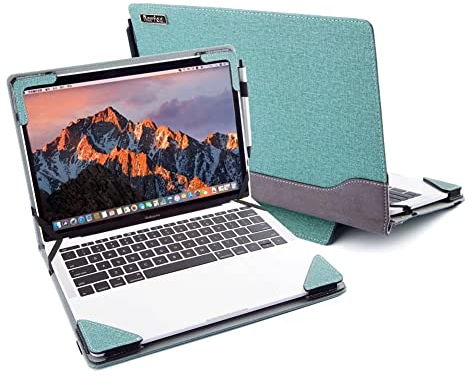 Berfea Protective Cover Case Compatible with Acer Chromebook Spin 513 CP513-1H,R841T-S4ZG,R841T-S5VA 13.3 inch Laptop Notebook Sleeve PU Leather Hard Case Shell