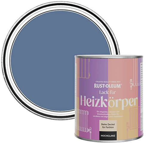 Rust-Oleum Blue Heat Resistant Radiator Paint in Gloss Finish - Blue River 750ml