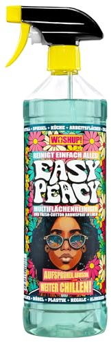 WOSHUP! Easy Peacy Allzweckreiniger - 1000 ml Multiflächen Allzweckreiniger Spray für Tische, Küche, Arbeitsflächen, Displays, Amaturen und Innenraum