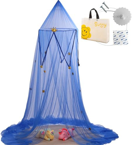 MRWiZMS Moskitonetz Bett 65x250x1000cm, Betthimmel, Baldachin Kinderzimmer, Himmel Babybett Kinder Schlafzimmer Dekoration für Höhle, Spielzimmer, Geschenk für Babydusche, Neues Baby, Älteres Kind