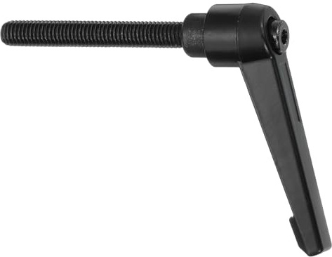 QUARKZMAN M8 X 60mm Manija de Perilla Ajustable con Rosca Macho Botón de Empuje Trinquete de Liberación Rápida Perno Giratorio de Bloqueo para Maquinaria de Torno, Negro