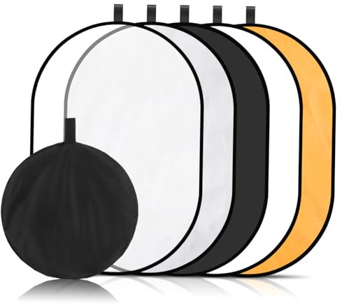 iplusmile Pannello Riflettente Fotografico Portatile Riflettore Per Illuminazione Diffusore Accessorio Per Fotografia Riduce Ombre Per Scatti in Viaggio