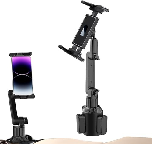 Soporte para Móvil en Portavasos Soporte Ajustable para Coche