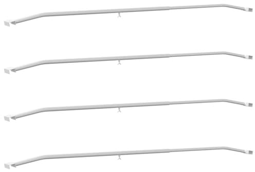 Solivagant Supporto per teloni per rimorchi 4 PCS Argento 130-210 cm,Argento,3.5kg