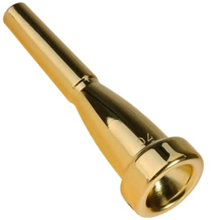 BEALIFE Hållbart trumpetmunstycke Tillverkar musikaliska trumpettillbehör Delar för professionella spelare och nybörjare Munstycke för nybörjare , Guld 7C , 8.5x2.7x2.7 cm