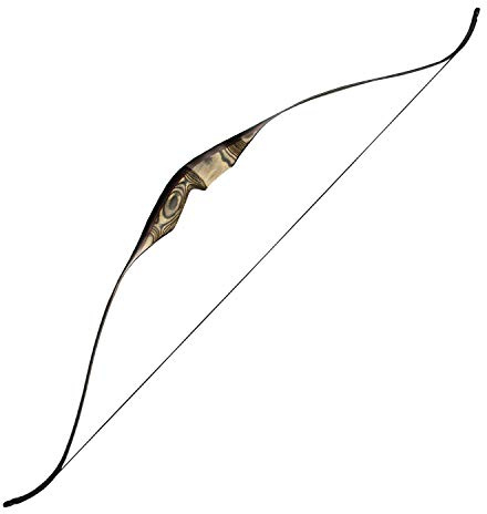 SAS Gravity 60 One-Piece Hunting Recurve Bow Wooden Traditional (40lbs., Right)