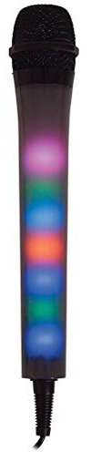 Mr Entertainer Dynamic Vocal Microphone with LED Disco Lights (Black)