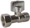 SOMATHERM FOR YOU - rubinetto WC 1/4 di giro a destra Nickel M12 / 17 (3/8 '') - Dado Prigioniero 12/17 (3/8 '')