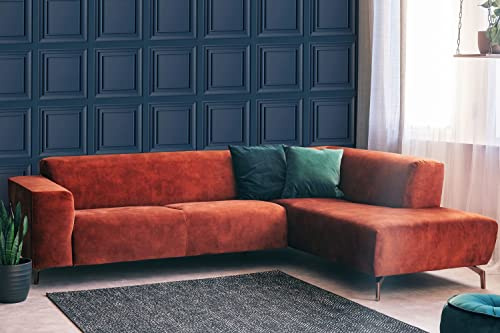 Fresco Blueberry Wood Panelling Wallpaper | Blue Panelled Wallcovering | Eco-Friendly Wallpaper