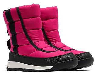 Sorel Child Whitney Ii Puffy Mid Wp Boots, Cactus Pink, Black, 5 Big Kid